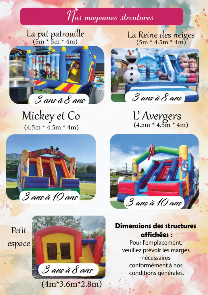 nos moyennes structures dream kids 974